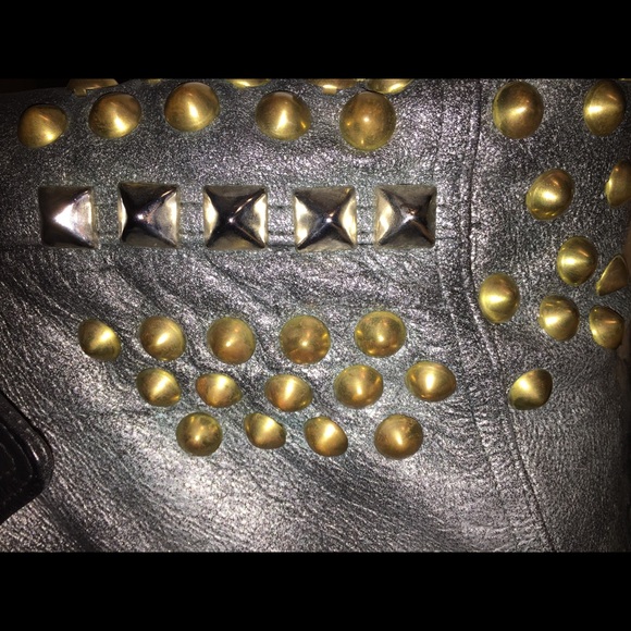 Leather Motorcycle Jacket, Men's - Picture 3 of 4